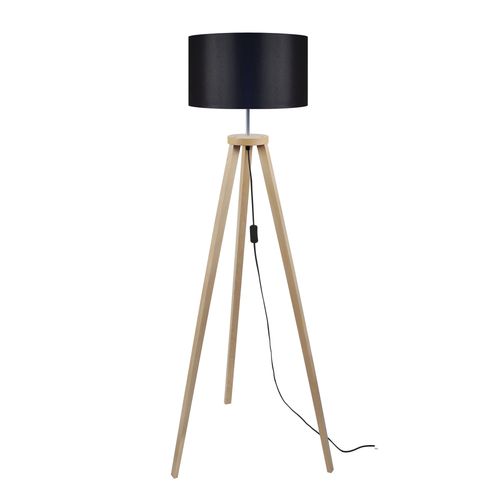 Lampadaire Tissu Noir 40 Cm