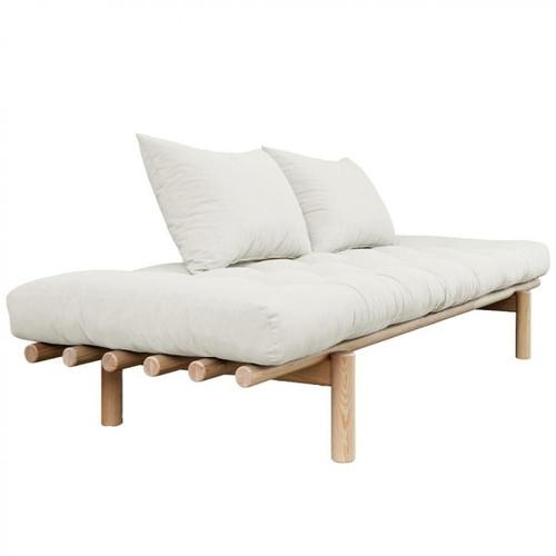 Méridienne Futon Pace En Pin Coloris Naturel Couchage 75*200 Cm.