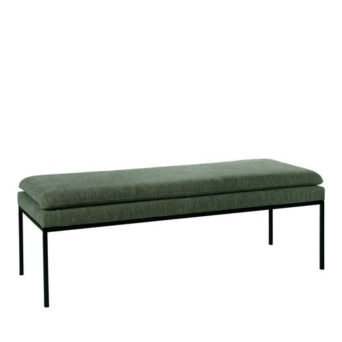 Banc En Tissu Et Métal - Vert