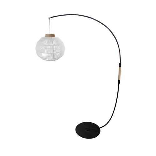 Lampadaire Ficelle De Coton Blanc 245 Cm