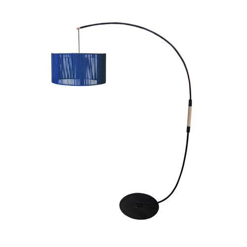 Lampadaire Ficelle De Coton Bleu 255 Cm