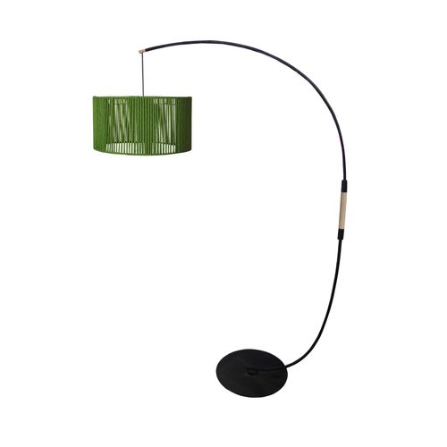 Lampadaire Ficelle De Coton Vert 255 Cm