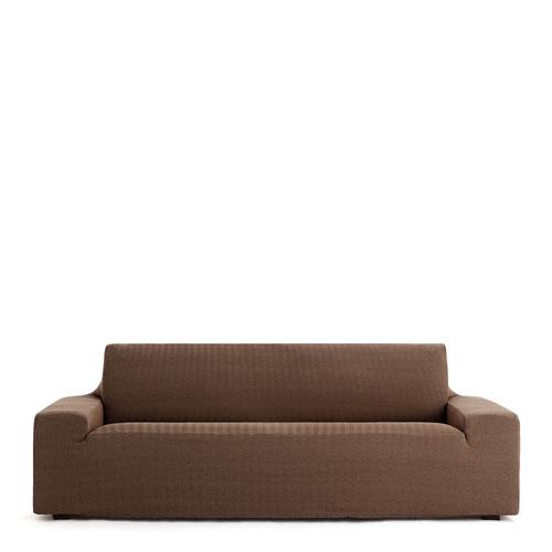 Housse De Canapé 4 Places Extensible Marron 210 * 290 Cm