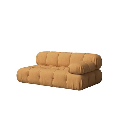 Canapé Moutarde Avec Chaise Longue À Droite 165 X 99 Cm