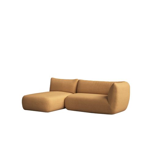 Canapé Moutarde Avec Chaise Longue À Gauche 250 X 148 Cm