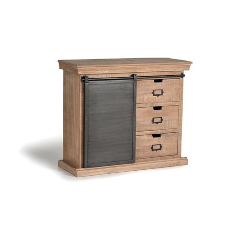 Commode En Bois Manguier Et Métal