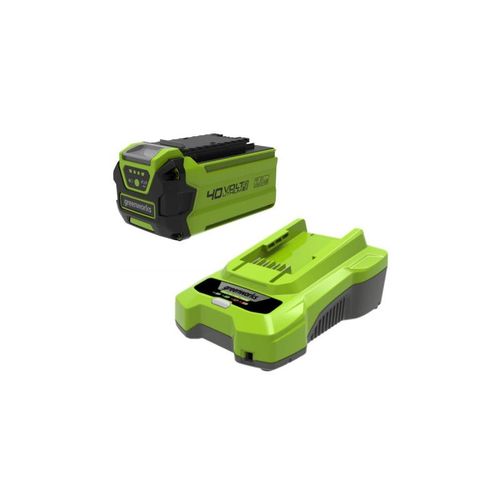 Pack GREENWORKS 40V - 1 batterie 2,0Ah Lithium-ion - 1 Chargeur