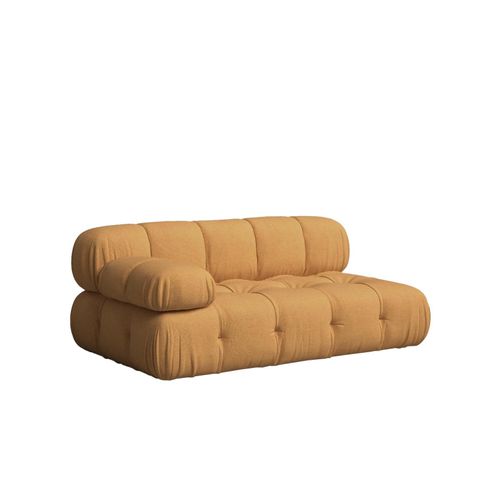 Canapé Moutarde Avec Chaise Longue À Gauche 165 X 99 Cm