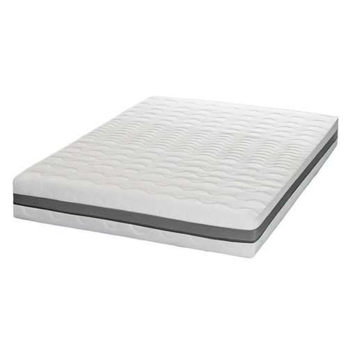 Matelas 90x200 Hauteur 18cm Mi-Ferme, Housse Ennoblie À L'aloe Vera