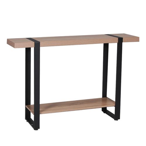 Console Stratifiés, Mélaminé, Métal Naturel Et Noir