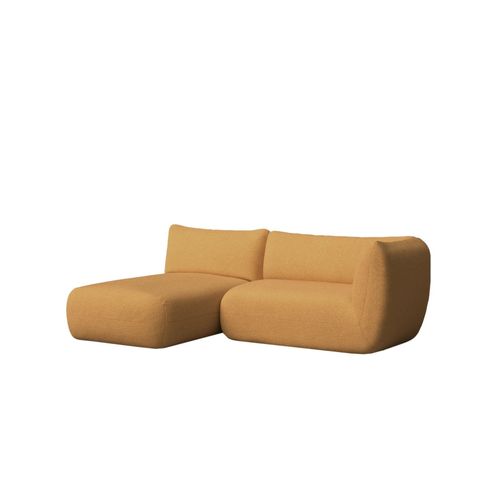 Canapé Moutarde Avec Chaise Longue À Gauche 230 X 148 Cm