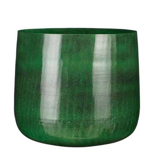 Cache-Pot En Métal Vert Foncé D32