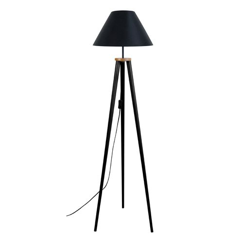Lampadaire Tissu Noir 40 Cm