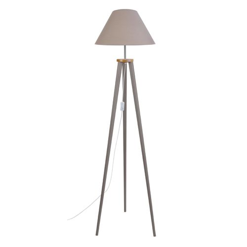 Lampadaire Tissu Taupe 40 Cm