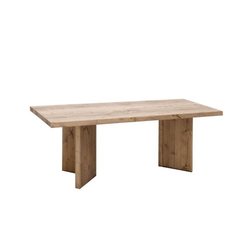 Table Basse En Bois De Sapin En Vieilli 120x50cm