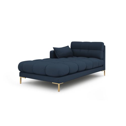 Méridienne Gauche En Tissu Structurel Bleu