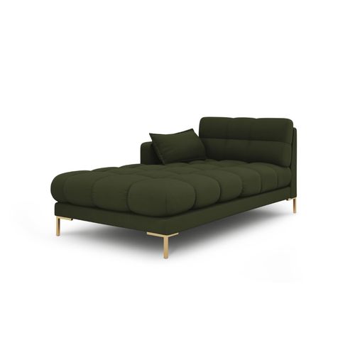 Méridienne Gauche En Tissu Structurel Vert