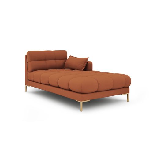 Méridienne Droite En Tissu Structurel Brique