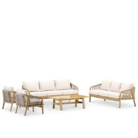 Salon De Jardin 8 Places Bois Et Céramique Moutarde 125x65