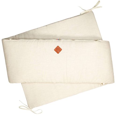 Tour De Lit Universel Déhoussable En Lin Beige