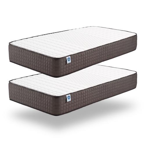 Pack De 2 Matelas 90x200 Cm - Blue Latex - Mousse Hr - 24 Cm