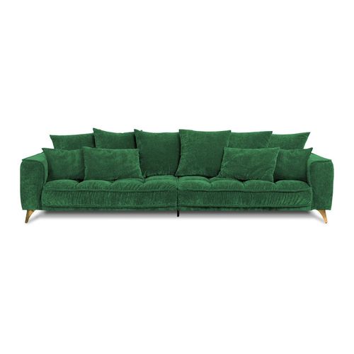 Canapé 4 Places Velours Droit Vert