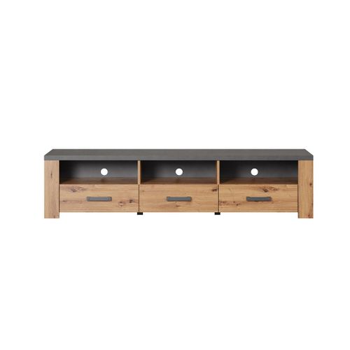 Meuble Tv 3 Tiroirs, 3 Niches - L180 Cm