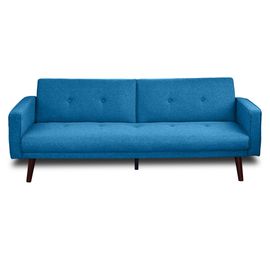 Canapé Clic-Clac 2 Places En Tissu Bleu