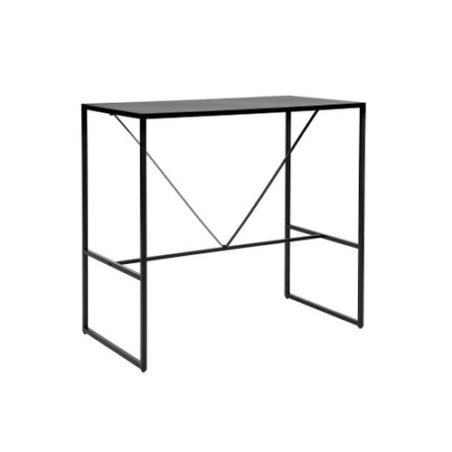 Table De Bar Filar En Métal - 115x60 Cm - Noir