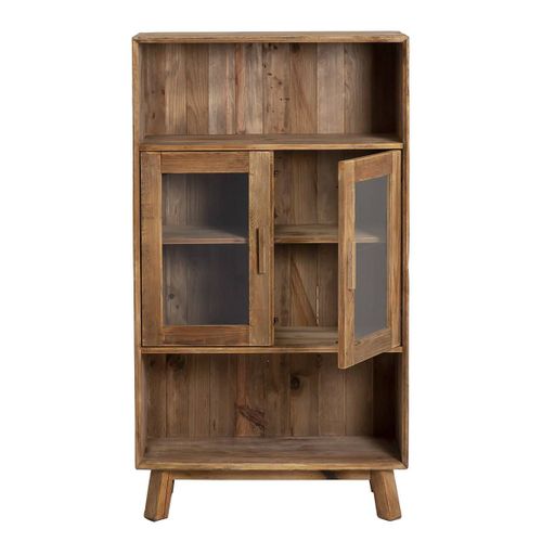 Vaisselier En Bois Marron 90x40 Cm