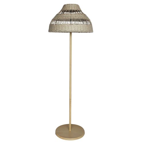 Lampadaire Sans Fil Rotin Beige H168cm