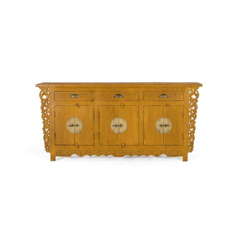 Buffet Avec 6 Portes Et 3 Tiroirs En Bois De Manguier