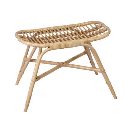 Petit Banc En Rotin Naturel 60x64x40