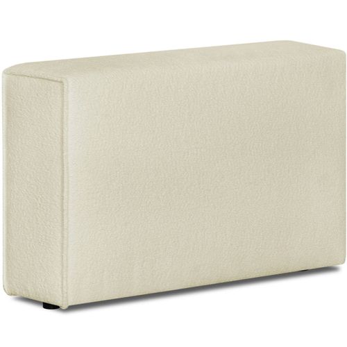 Accoudoir Droit Pour Canapé Modulable En Tissu Bouclé Écru