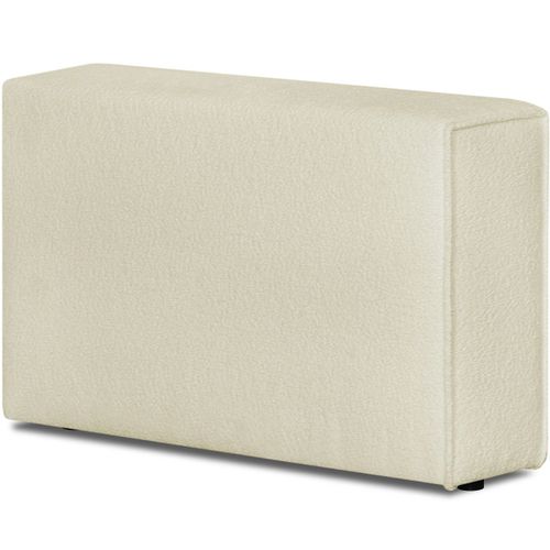 Accoudoir Gauche Pour Canapé Modulable En Tissu Bouclé Écru