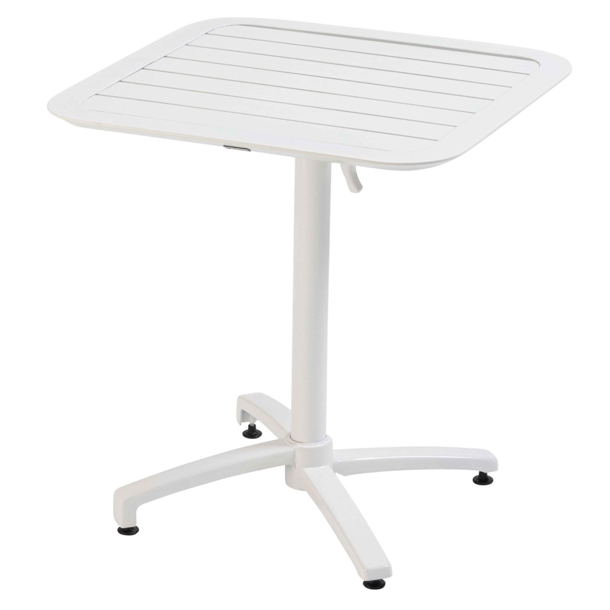 Table Inclinable De Terrasse 70 X 70 Cm Blanc