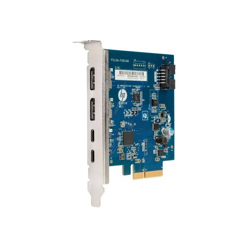 HP Dual Port Add-in-Card - Adaptateur Thunderbolt - PCIe - Thunderbolt 3 x 2 - pour Workstation Z1 G5 Entry, Z2 G5