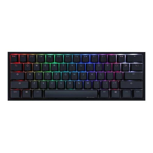 Ducky One 2 Mini RGB - Clavier - backlit - USB-C - AZERTY - Français - commutateur : CHERRY MX RGB Black - noir