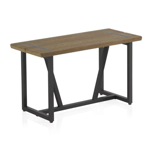 Petite Banquette Métallique Avec Assise En Bois
