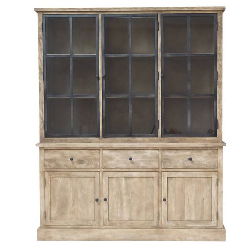 Vaisselier En Bois Marron 175 Cm