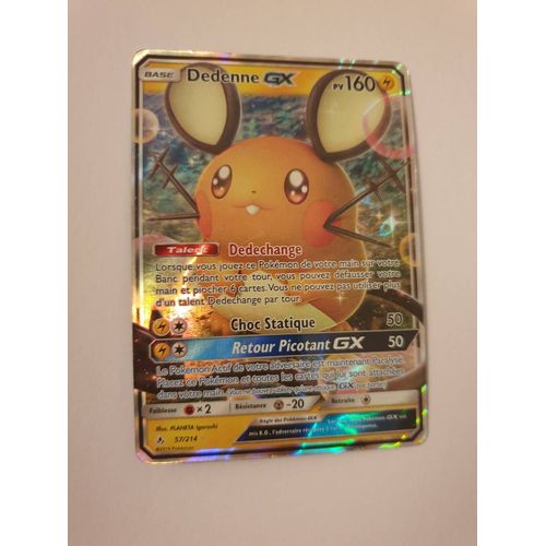 Dedenne Gx 57 / 214 Carte Pokemon