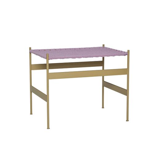 Banc En Coton Violet Et Khaki