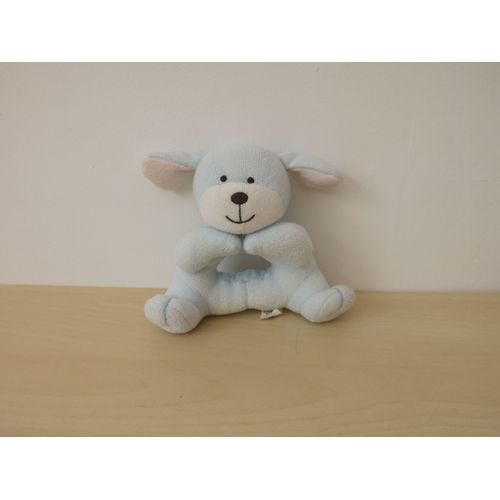 Doudou Hochet Chien Bleu Luminou