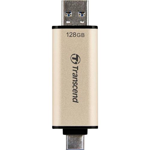 Transcend JetFlash 930C - Clé USB - 128 Go - USB 3.2 Gen 1 / USB-C - or
