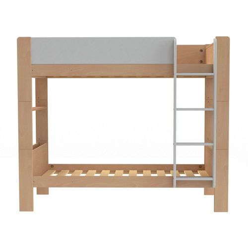 Lit Superposé Séparable En Hêtre Blanc Bois 90x190