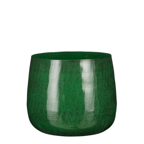 Cache-Pot En Métal Vert Foncé D24