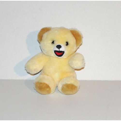 Peluche Ours Cajoline Petit Format Assis Doudou Ourson 15 Cm