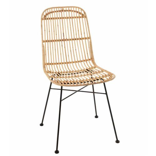 Chaise Design En Rotin "Ema" 88cm Naturel