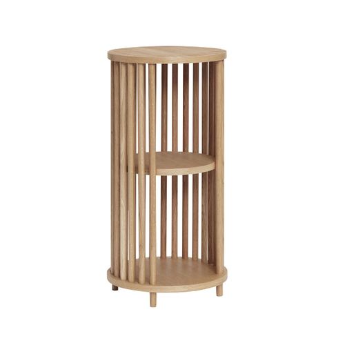 Étagère En Placage De Chêne Et Bois De Chêne Naturel