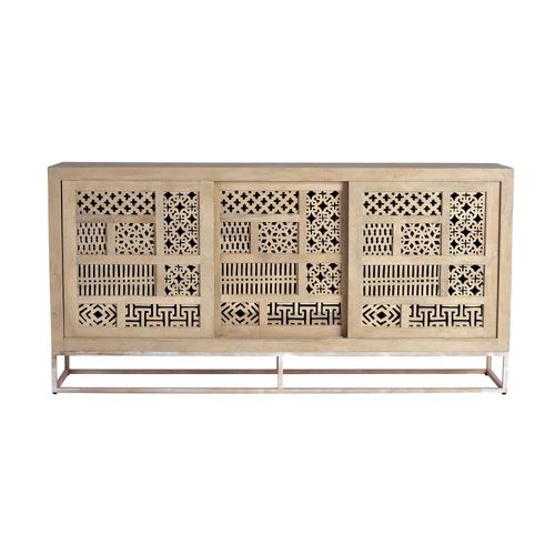 Buffet En Bois Manguier Et Métal